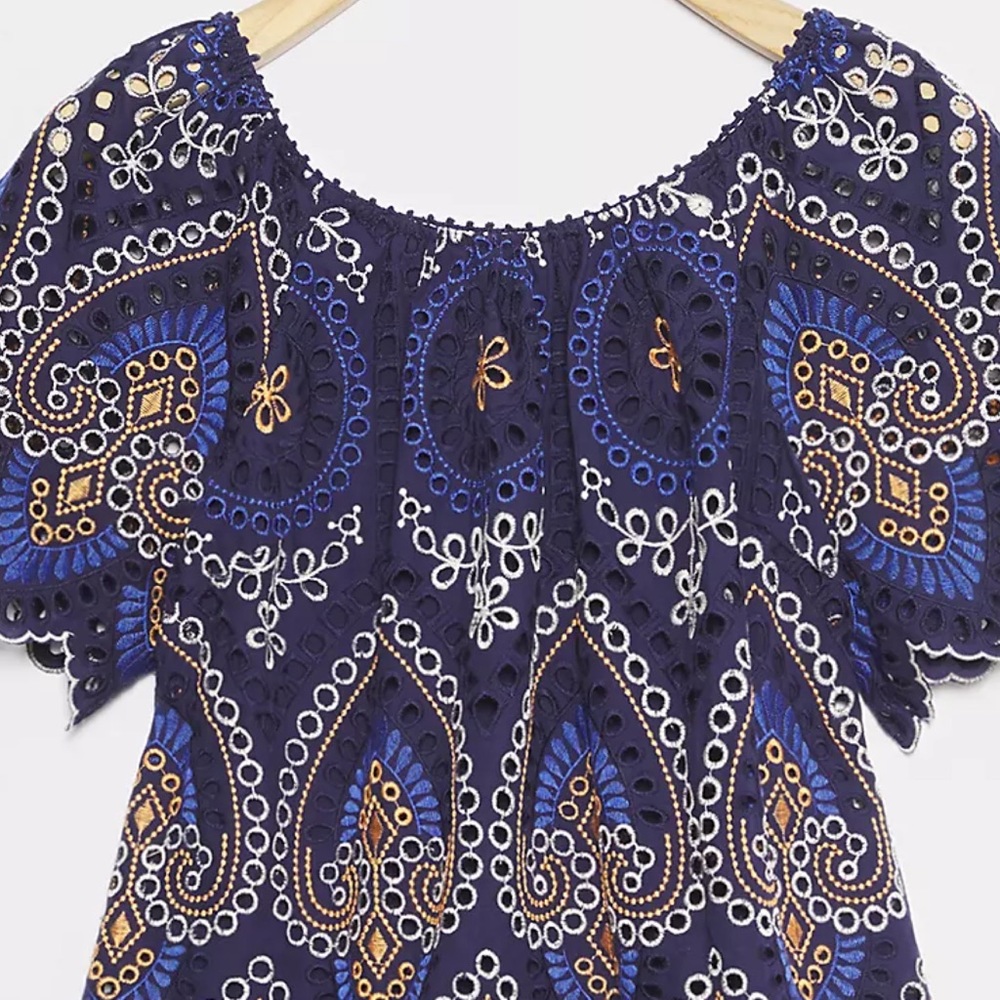 Anthropologie Nori Eyelet Mini Dress - Picture 2 of 5